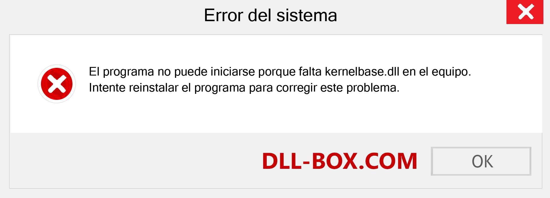 ¿Falta el archivo kernelbase.dll ?. Descargar para Windows 7, 8, 10 - Corregir kernelbase dll Missing Error en Windows, fotos, imágenes